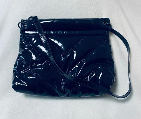 Tmavomodrá lesklá kabelka zn. zara, zara