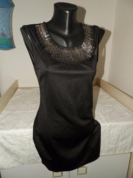 Amisu šaty m s všitou aplikáciou, amisu,m