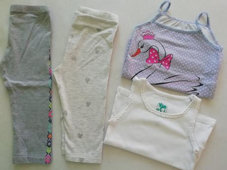 3/4 legíny, tielka grátis, h&m,92