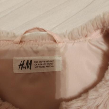 Huňatá vestička, h&m,110