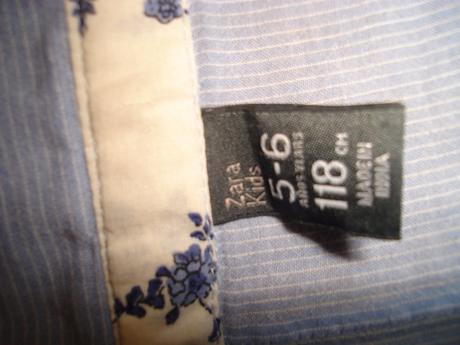 Dievčenská páskovaná košieľka veľ.5-6 rokov, zara,116