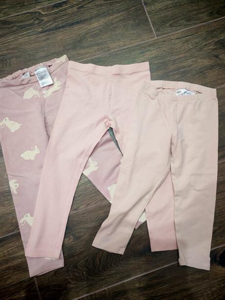 Legíny veľ. 98/104 3ks, h&m,98