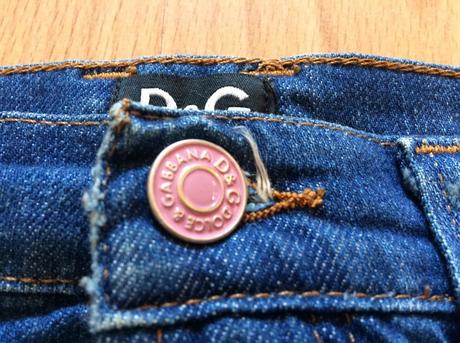 Originál cool rifľová suknička zn. d&g, m