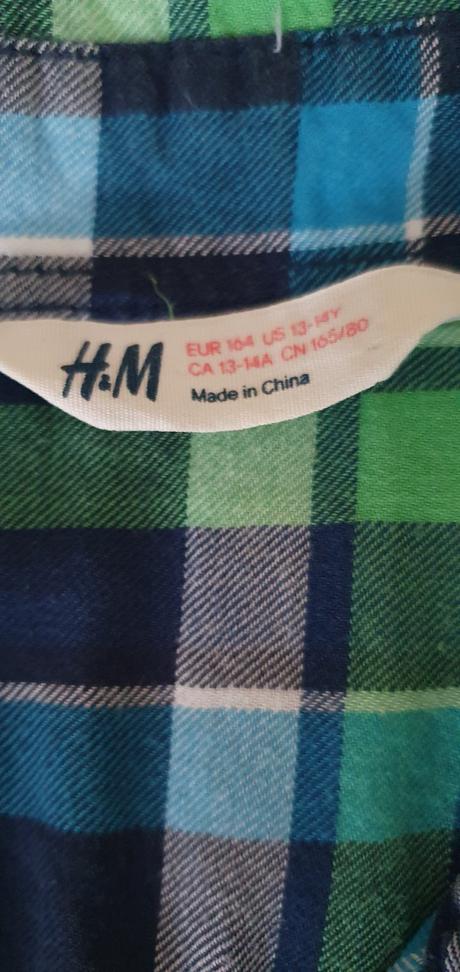 Predám flanelovu koseľu, h&m,164