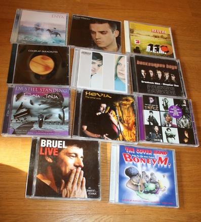 Rozne hudobné cd,