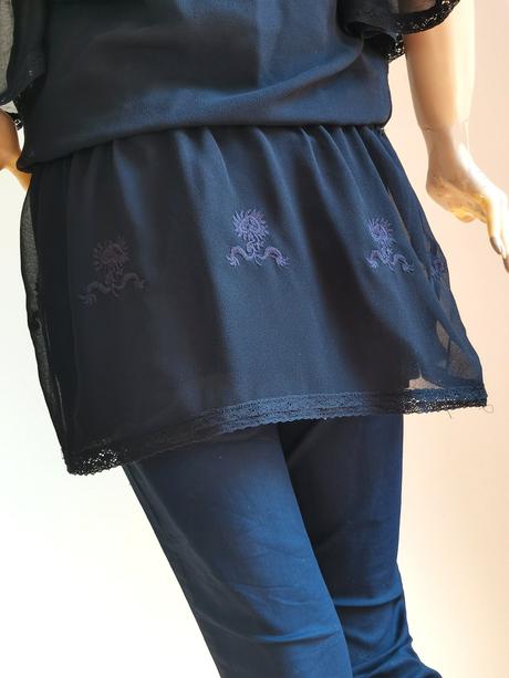 Drei master - krásna hodvábna tunika, xs