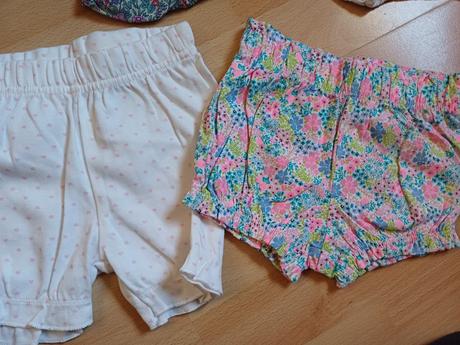 2x šortky + 2x gatky na plienku v.62 / 1-3mesiace, 62