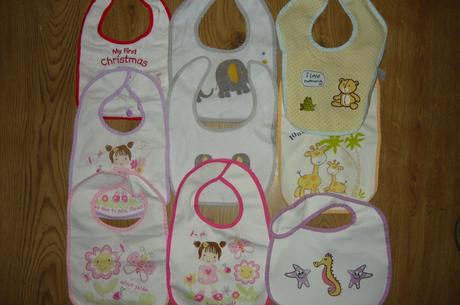 Nepremokavé podbradníky viac kusov,