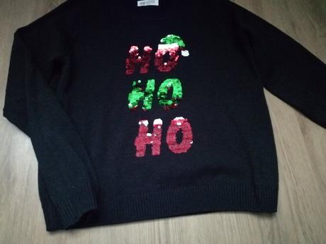 Vianočný pulover, h&m,158