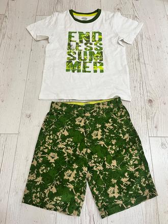 Set na leto kraťasy a tričko 122/128, 122
