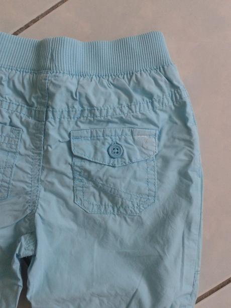 Tyrkysove letne nohavice roll-up, f&f,80