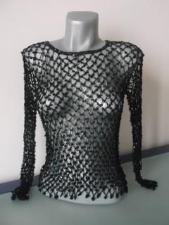 Sieťkovaný svetrík, s