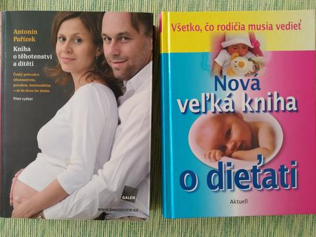 Knihy o tehotenstve a dieťati, 2 ks, 