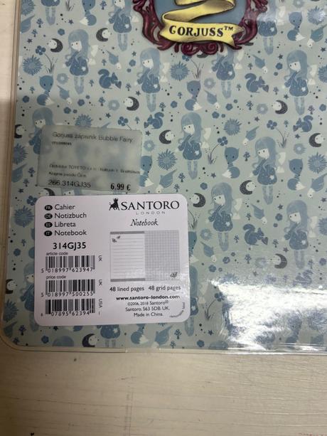 Santoro krasne dievcenske zošity 6ks,