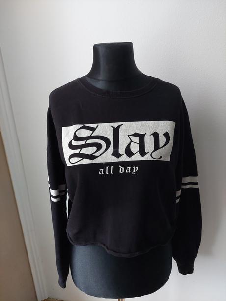 Crop mikina l, fishbone,l