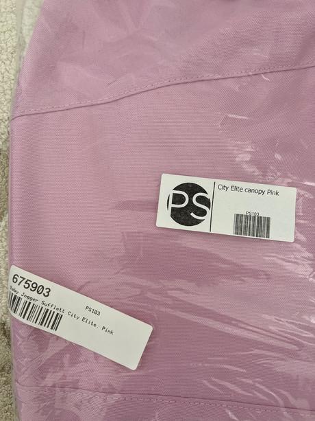 City elite canopy pink, powder pink strieška, baby jogger,baby jogger city elite