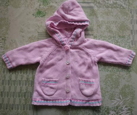 Dievčenský ružový sveter s kapucňou, george, george,62