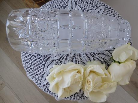 Krásna kryštálová váza -top top stav, 