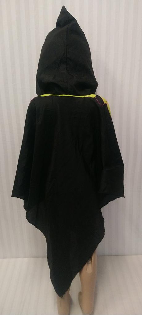Kostým strašidelné čierne pončo, 4-9 r, 104-134 cm,