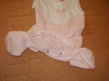 Pekne bielo -ružove dupačky s kačičkou, 68