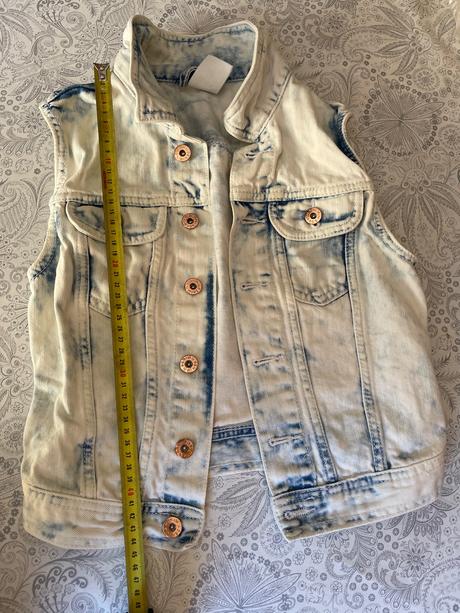 Riflová vesta h&m 34, h&m,164