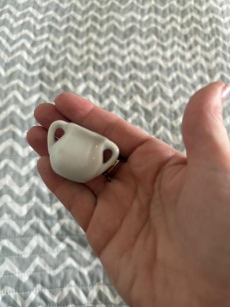Miniatúra džbánik porcelánový 2cm, 