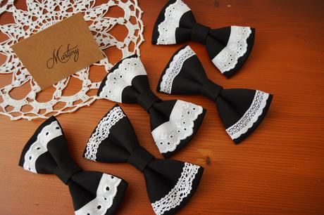 40. pánsky motýlik s krajkou a madeirou, 