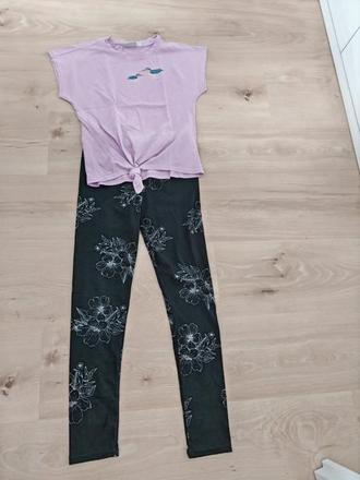 Súprava legíny a tričko 146-152, 152