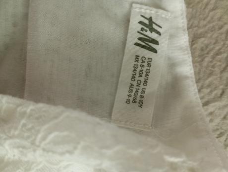Čipkované šaty, h&m,134