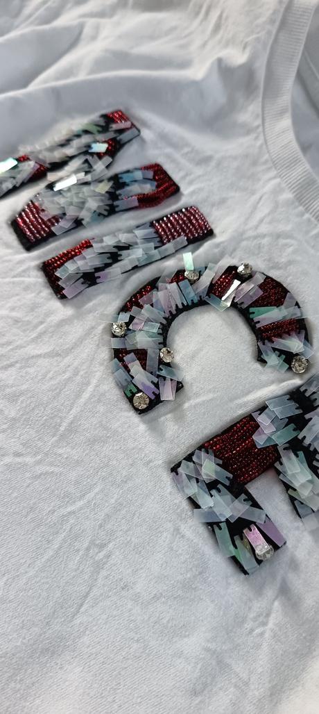 Biele tričko s aplikáciou, reserved,164