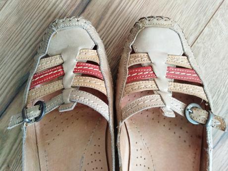 Celokožené balerínky, 37