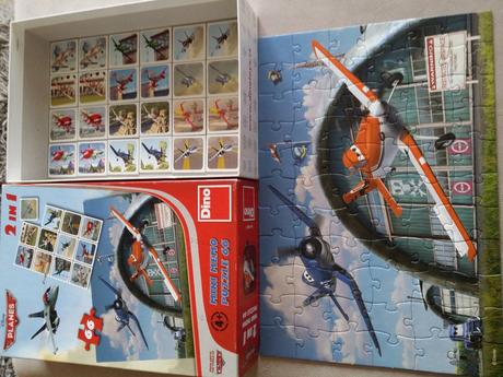 Puzzle a pexeso lietadla,