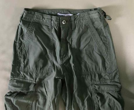 S/36 bershka nohavice, cargo straight, bershka,s