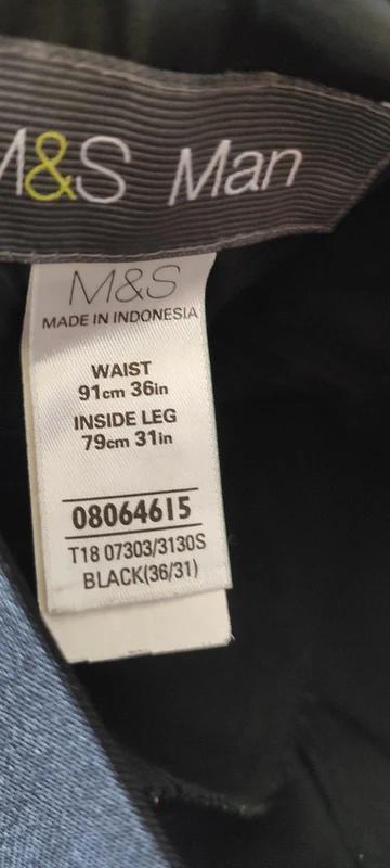 Pánske oblekové nohavice - "tesiláky" 36/31, marks & spencer,36