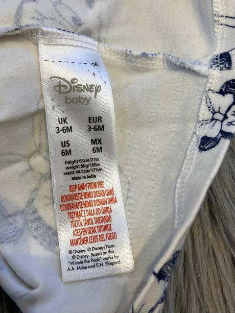 Dievčenské šaty minnie bielo tmavomodré (68), disney,68