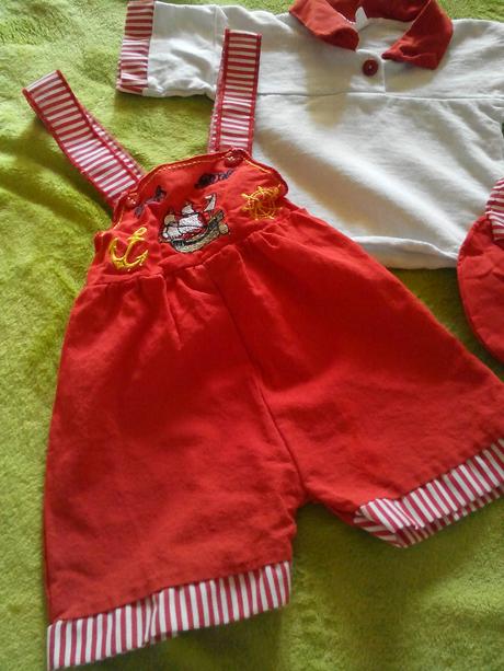 Supravička- šortky +tričko+šiltovka, baby,68