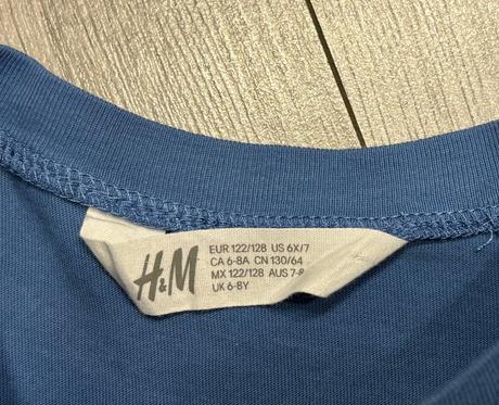 Žraločie tričko veľ. 122/128, h&m,128
