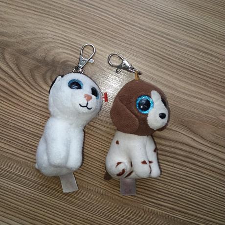 Plyšové kľúčenky ty beanie boos (psík a mačička),
