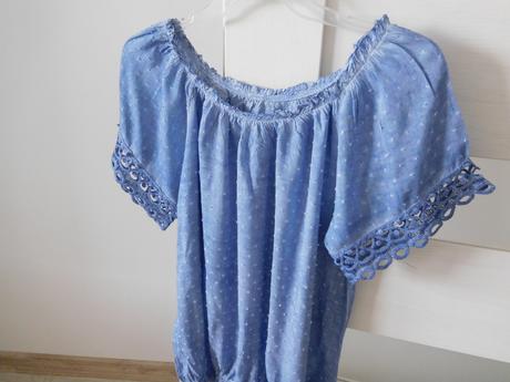 Blúzka svetlo modrá bavlnená dámska l,, l