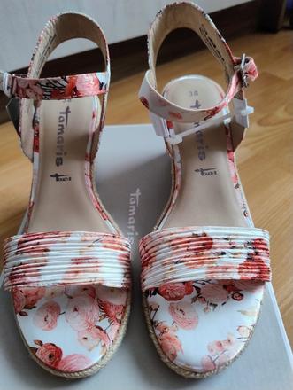 Sandále na platforme tamaris touchit nenosené, tamaris,38