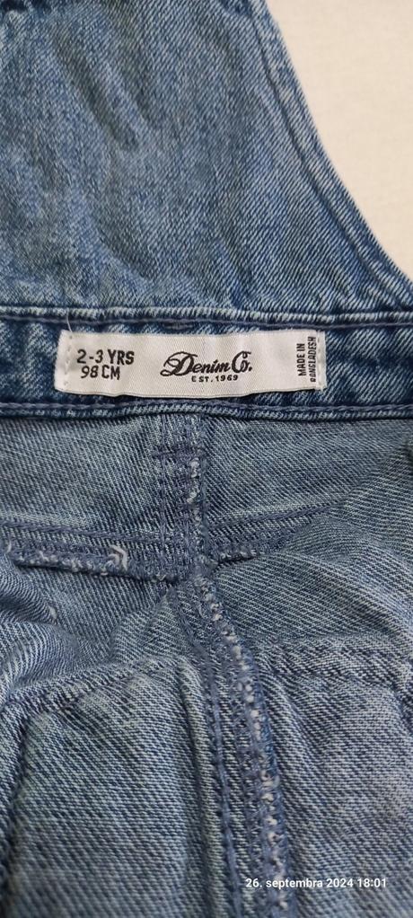 Riflove kratasy, denim,98