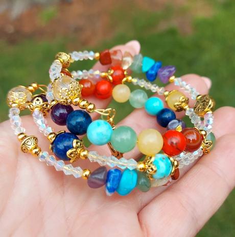 Čakrový náramok z minerálov - v harmónii, 