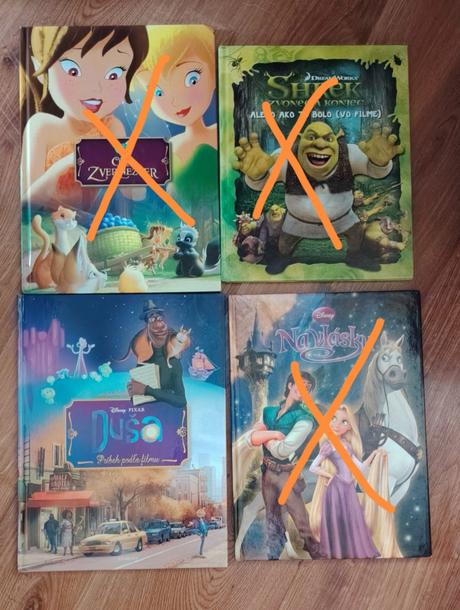 Detské knihy disney, vianočné a iné, 