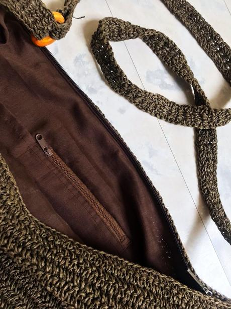 Naturálna taška crossbody, 