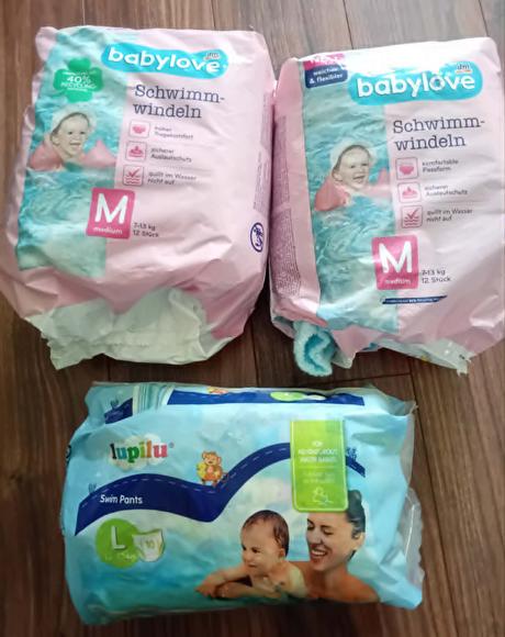 Darujem plienky do vody, babylove,7 kg - 18 kg