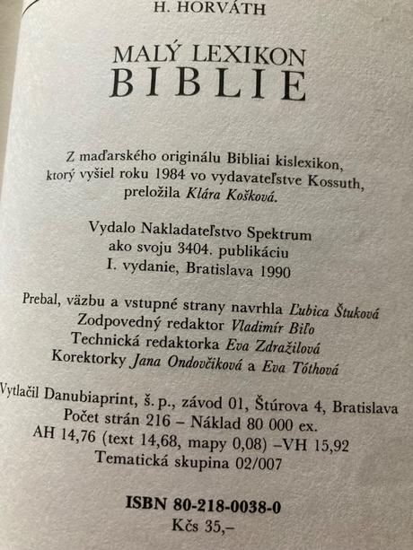 Malý lexikon biblie (1990), 
