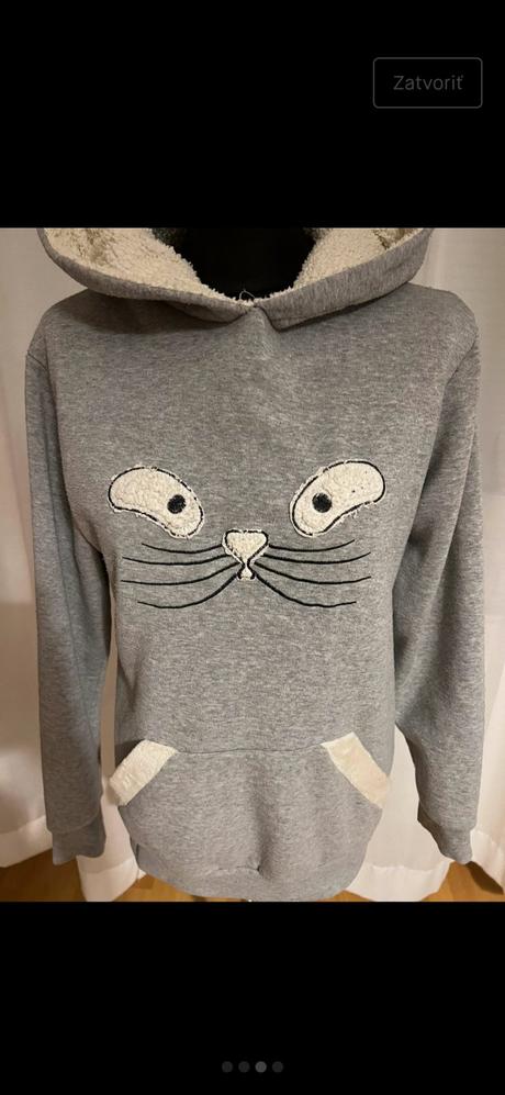 Mikina s uškami, l