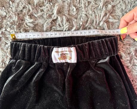 Semišové široké nohavice, 128