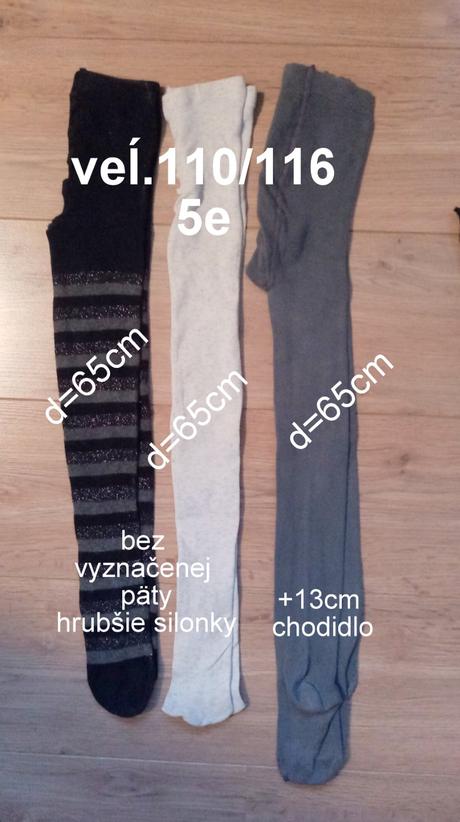 Pančušky dievča veĺ.110/116 3ks, 110