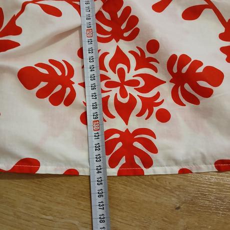 Bielo-červené kvetované dlhé šaty, f&f,48